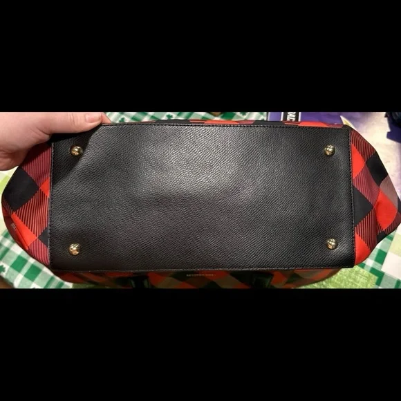 Vera Bradley Large Zip ELLA Tote BUFFALO PLAID - Picture 6 of 7
